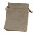 Drawstring Burlap Pouches - light brown