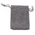 Gray Burlap Drawstring Pouches, 2-1/2 x 3-1/4 inches