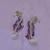 Apophyllite Point Earrings with Amethyst