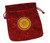 Burgundy Silk Drawstring Pouches