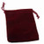 Burgundy velveteen pouch