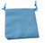 Light Turquoise Velveteen Drawstring Pouches