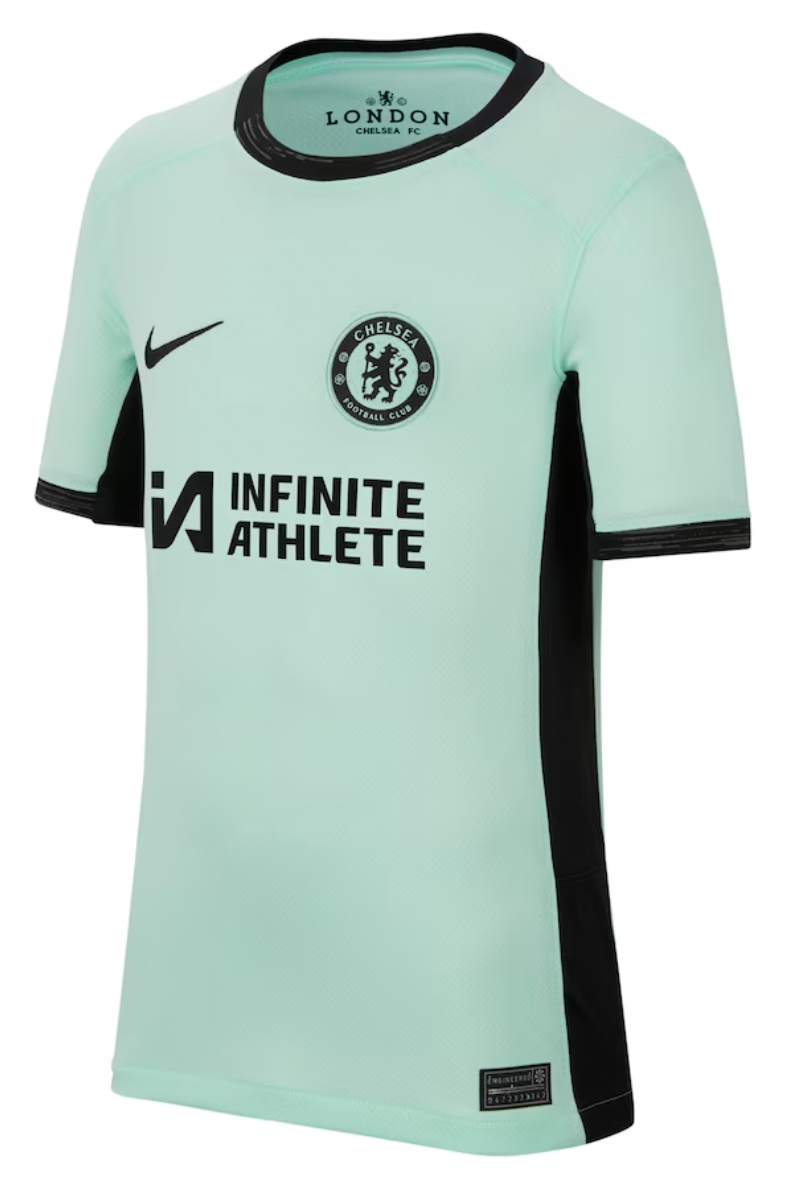 PALMER #20 Chelsea 23/24 Kid's Third Shirt and Shorts - Chelsea Font