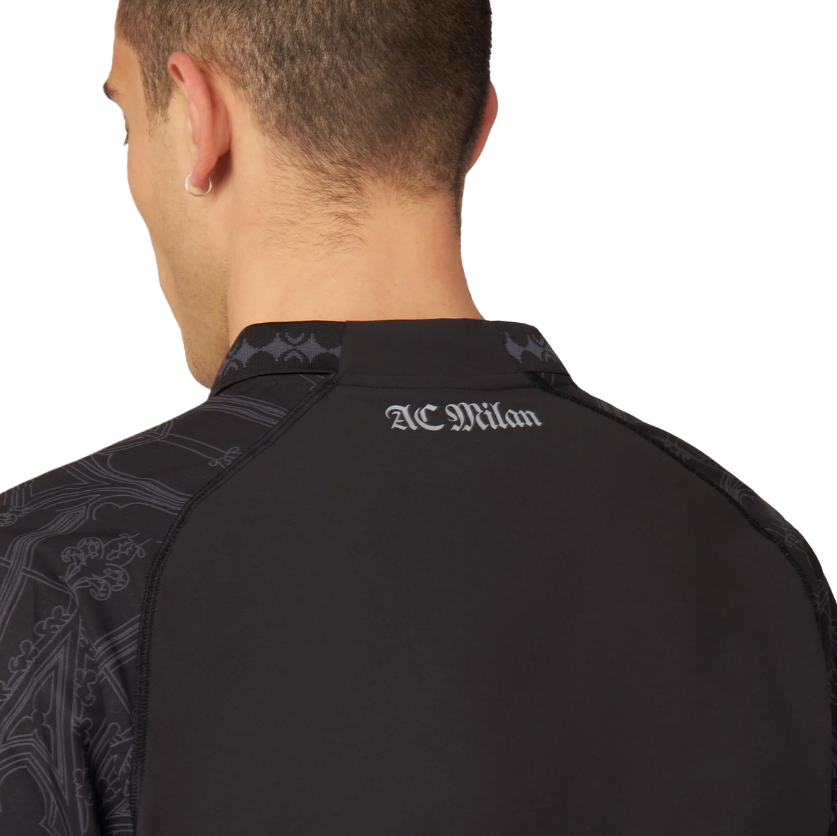 AC Milan X Pleasures 23/24 Authentic Men's Dark Shirt