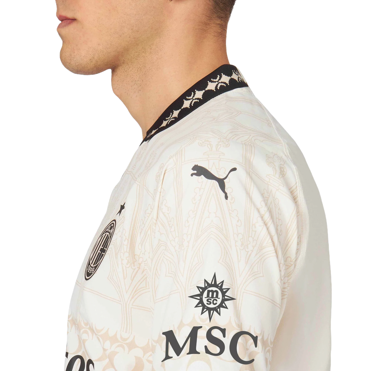 AC Milan X Pleasures 23/24 Authentic Men's Light Shirt