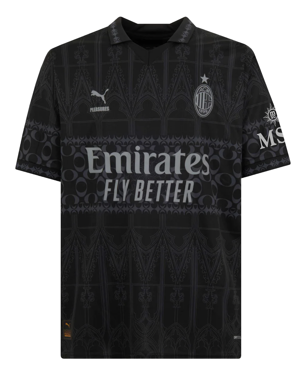 AC Milan X Pleasures 23/24 Stadium Men's Dark Shirt