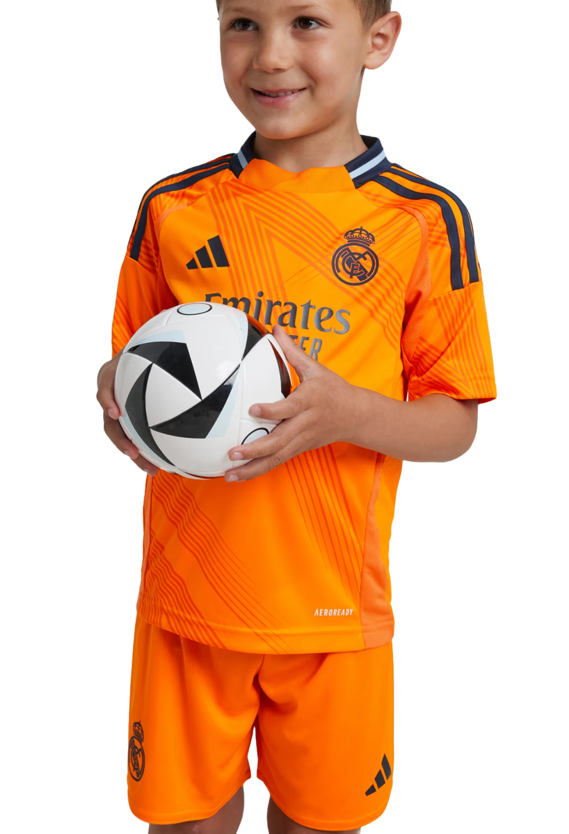 MBAPPÉ #9 Real Madrid 24/25 Kid's Away Shirt and Shorts