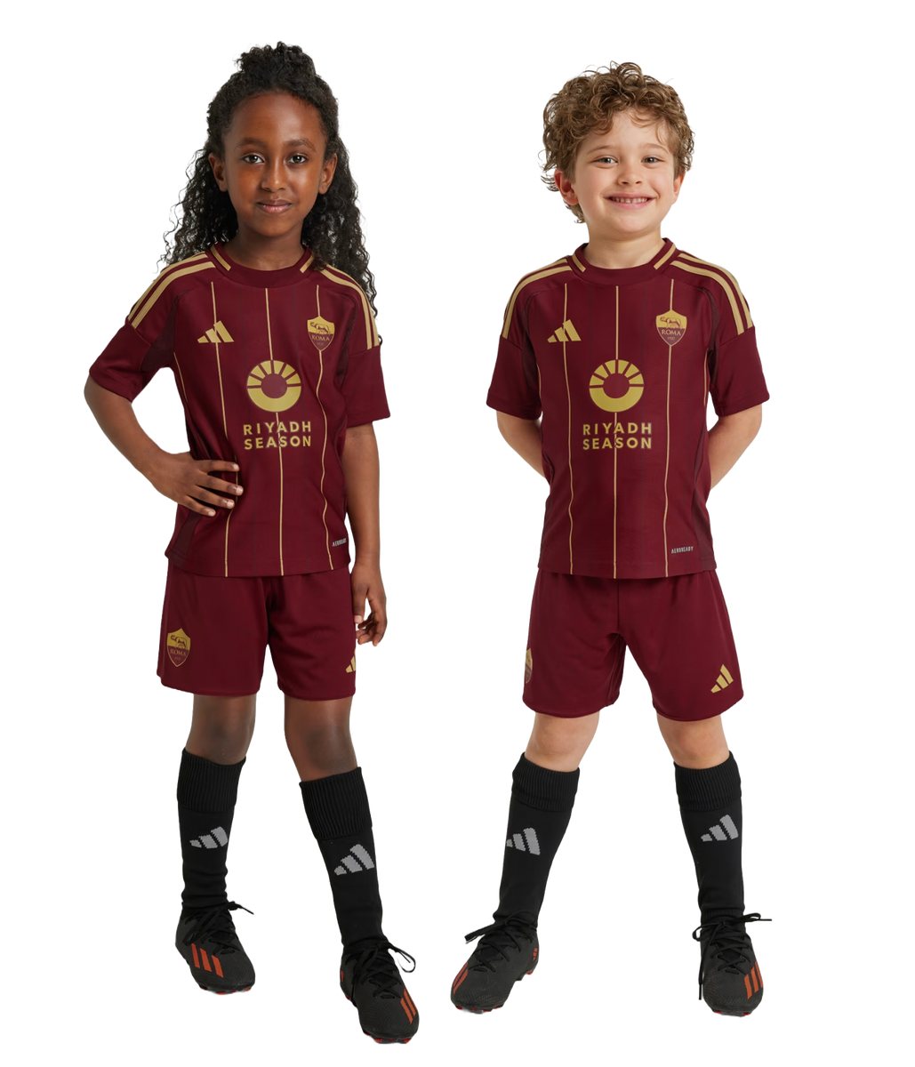 AS Roma 24/25 Kid's Home Shirt and Shorts