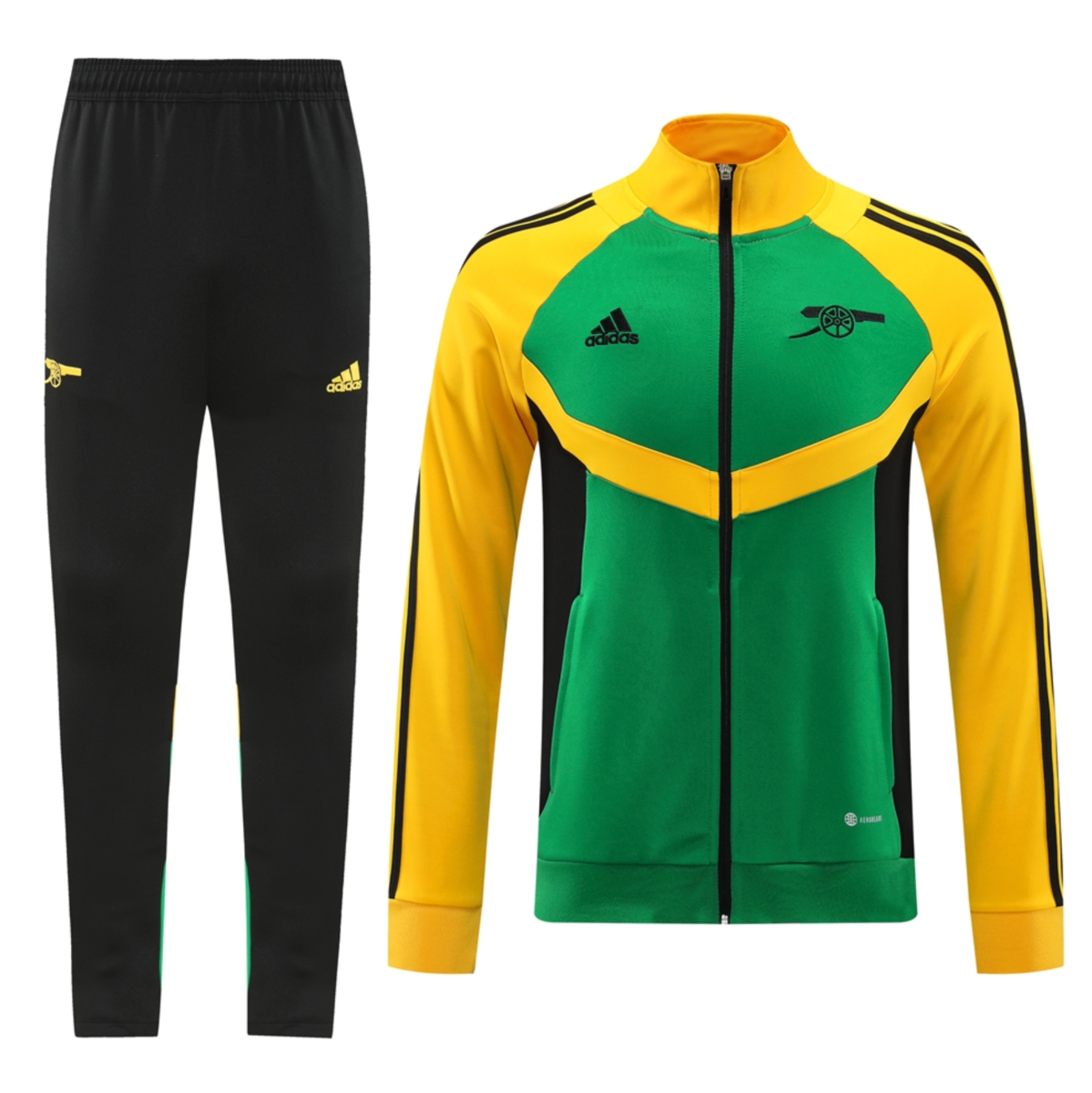Arsenal 24/25 Men's Green-Yellow Long Zip Jacket