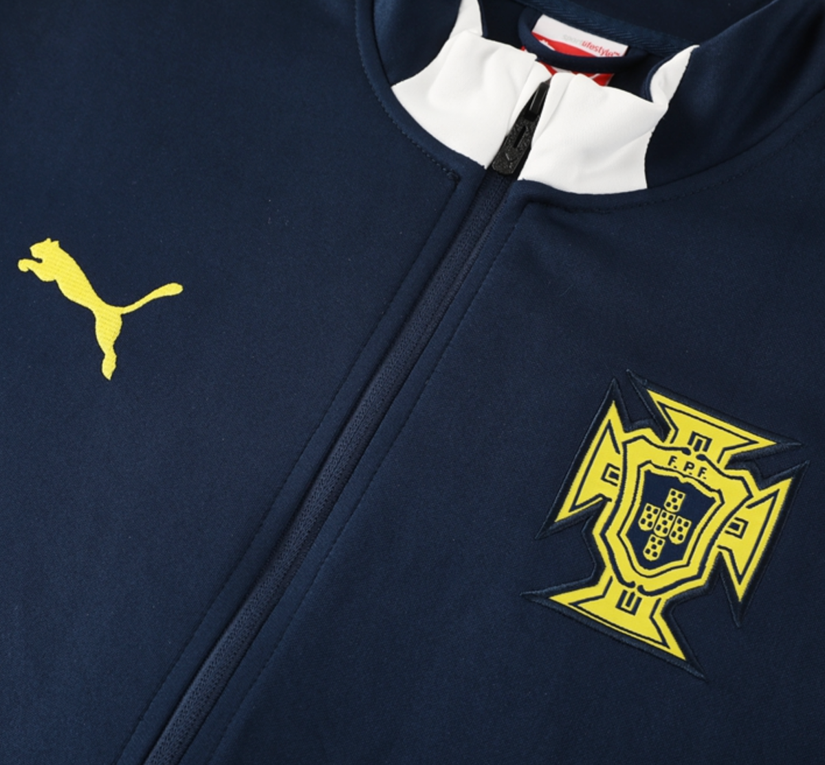 Portugal 2025 Men's Navy Long Zip Jacket