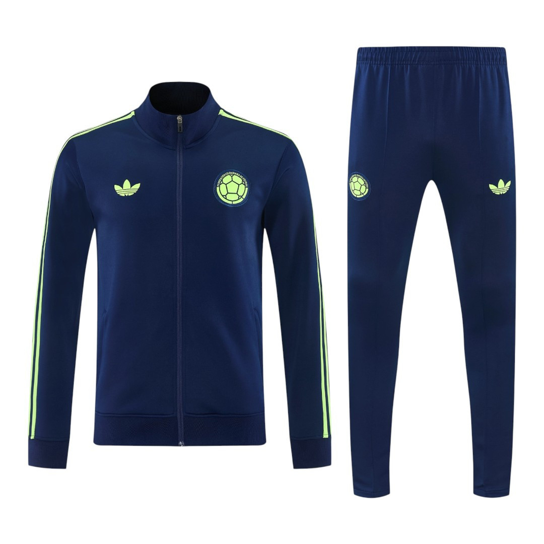 Colombia 2026 Men's Blue Long Zip Tracksuit
