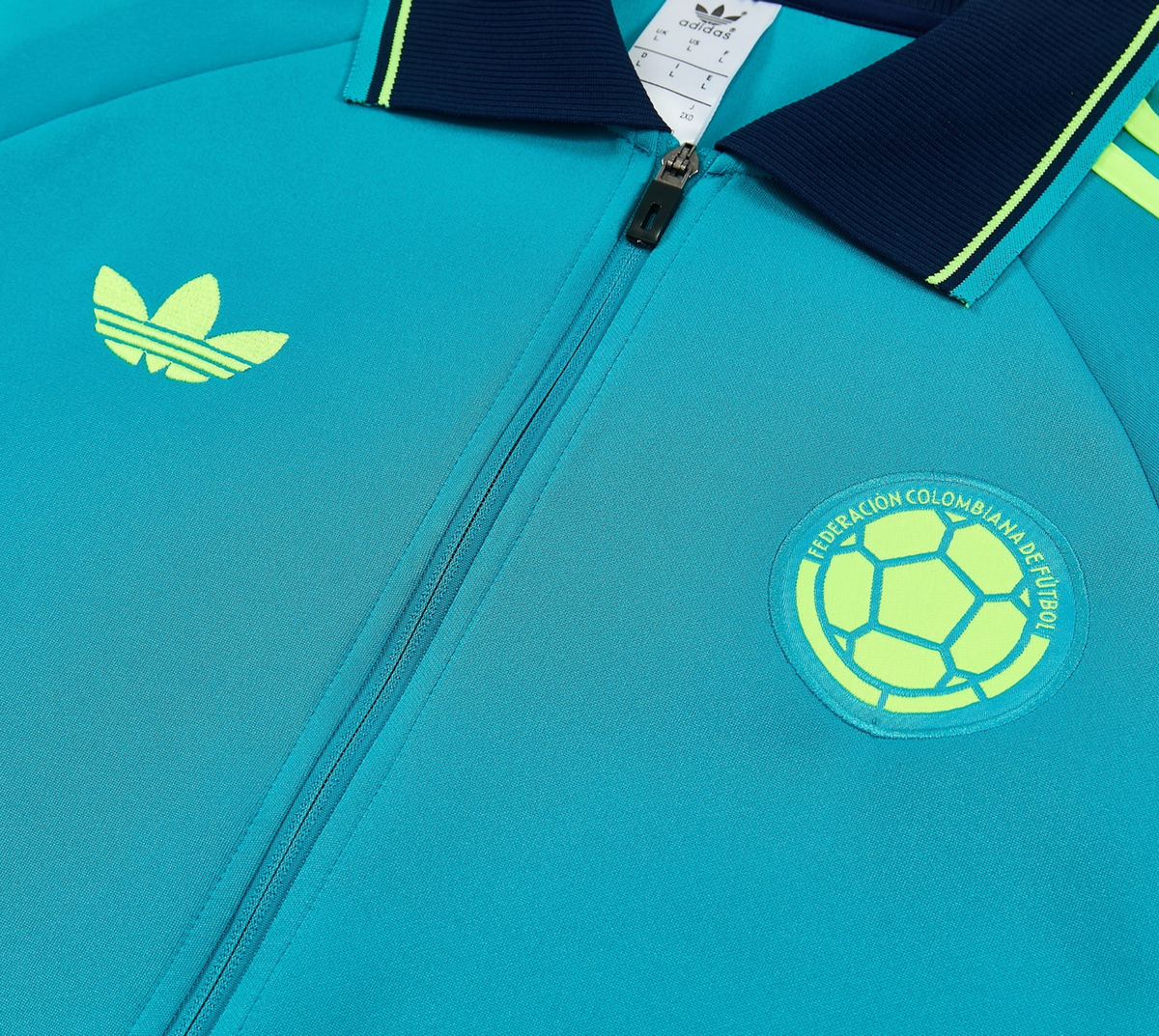 Colombia 2026 Men's Turquoise Long Zip Tracksuit
