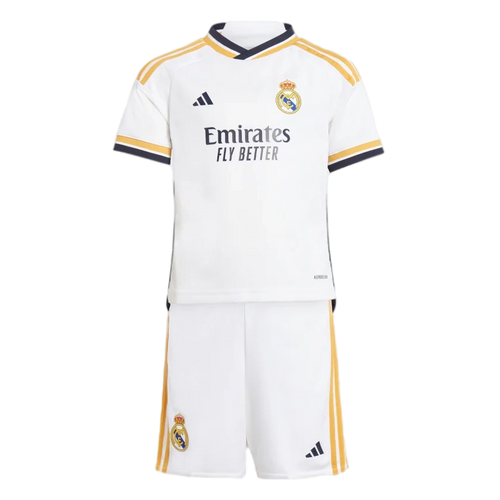 Real Madrid 23/24 Kid's Home Shirt and Shorts