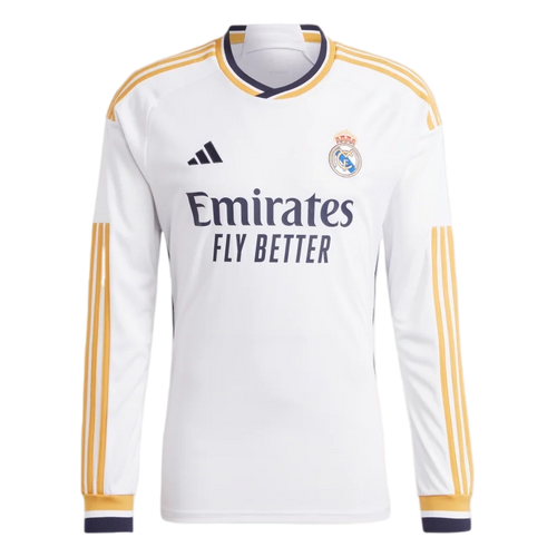 VINI JR #7 Real Madrid 23/24 Men's Home Long Sleeve Shirt