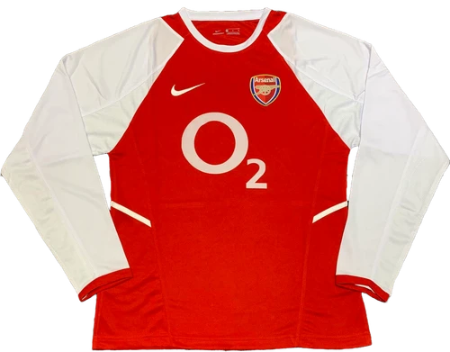 Arsenal 02/04 Men's Home Retro Long Sleeve Shirt