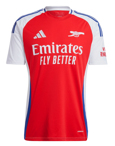 RICE #41 Arsenal 24/25 Stadium Men's Home Shirt - PL Font