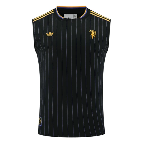 Manchester United 25/26 Men's Black-Gold Terrace Icon Tank Top