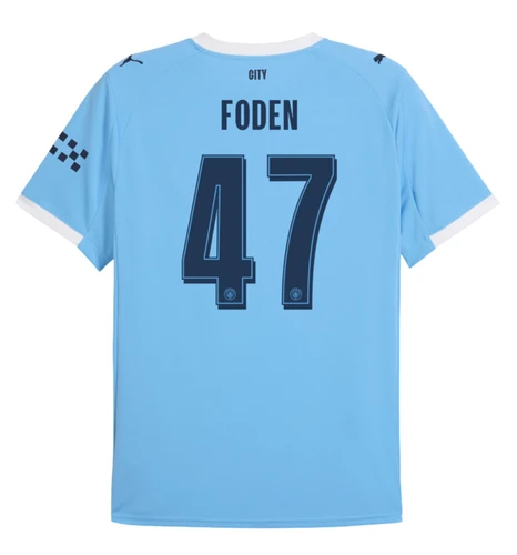 FODEN #47 Manchester City 25/26 Authentic Men's Home Shirt - City Font