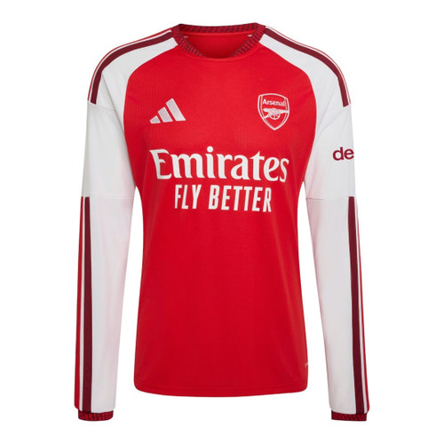 RICE #41 Arsenal 26/27 Men's Home Long Sleeve Shirt - PL Font