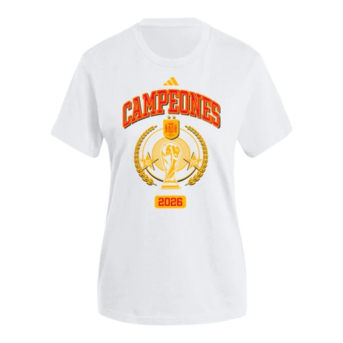 Spain 2026 Men's World Champions White T-Shirt