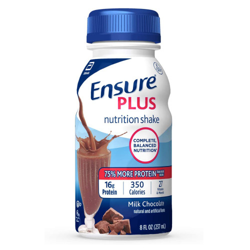 Ensure® Plus Chocolate Oral Supplement, 8 oz. Bottle, 6-Pack