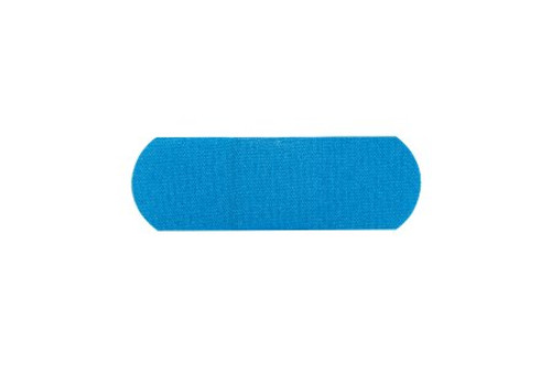 Metal Detectable Adhesive Strip American® White Cross 1 X 3 Inch Fabric Rectangle Blue Sterile