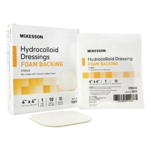 McKesson Hydrocolloid Dressing, 4 x 4 Inch