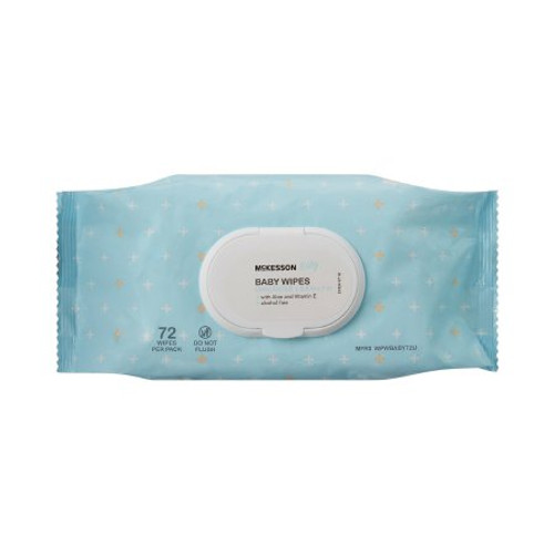 McKesson Unscented Baby Wipe, Soft Pack