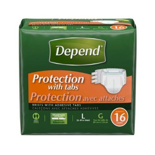 Depend® Maximum Incontinence Brief, Large / Extra Large