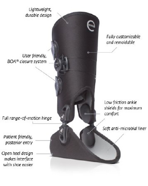 Exos™ Right Ankle Brace, Extra Small