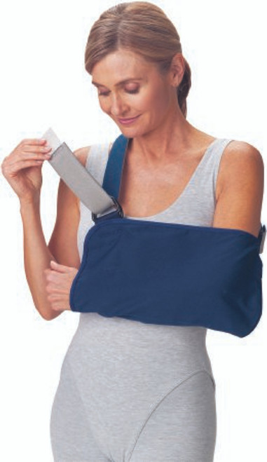 ProCare® Unisex Navy Blue Cotton / Polyester Arm Sling, Medium