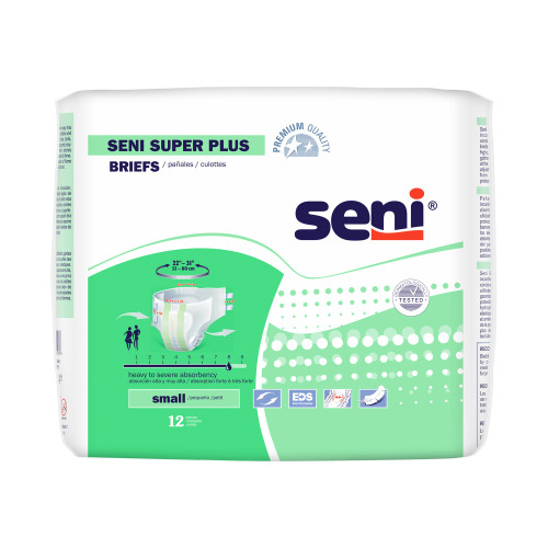 Seni® Super Plus Heavy to Severe Absorbency Incontinence Brief, Small