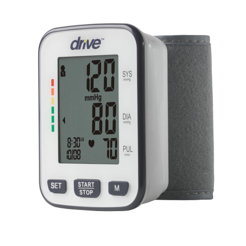 drive Medical Digital Blood Pressure Monitoring Unit, Wrist Cuff, Adult Medium