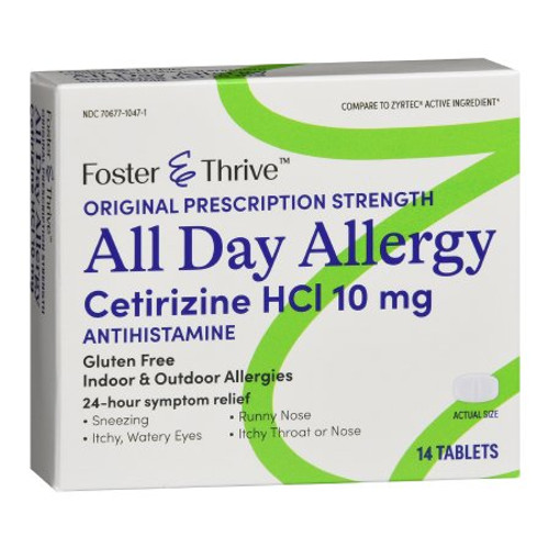 Allergy Relief Foster & Thrive™ 10 mg Strength Tablet 14 per Box