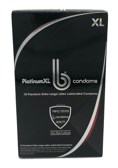 Condom Platinum XL b® Lubricated Large