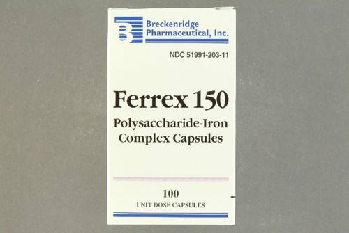 Ferrex® Polysaccharide / Iron Mineral Supplement, 100 Capsules per Bottle