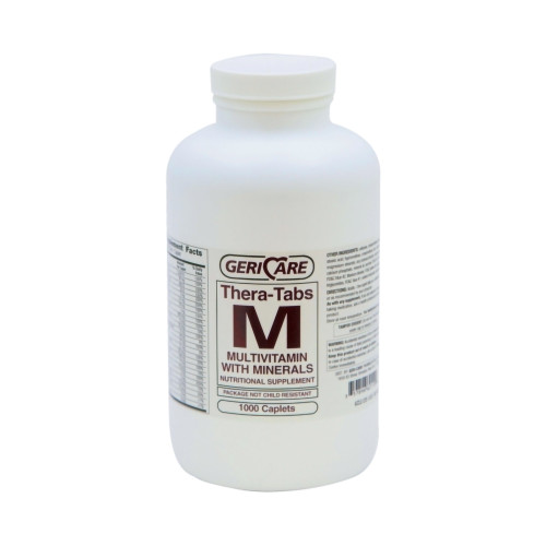 Geri-Care Multivitamin Supplement with Minerals, 1000 Caplets per Bottle