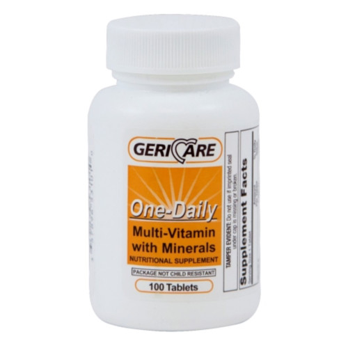 Geri-Care Multivitamin Supplement with Minerals, 100/Bottle, 12 Bottles/Case