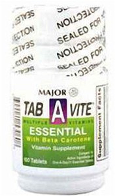 Major® Tab-A-Vite™ Multivitamin Supplement, 100 Tablets per Bottle