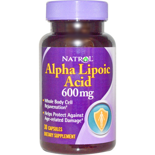 Natrol® Alpha Lipoic Acid Dietary Supplement, 30 Capsules per Bottle