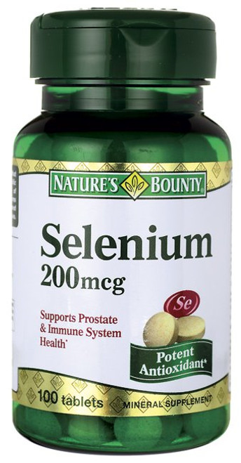 Nature's Bounty® Selenium Mineral Supplement, 100 Tablets per Bottle