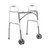 McKesson Bariatric Folding Walker, Steel Frame, 500 lbs Weight Capacity, 5" Wheels, 32"- 39", 2 per Case