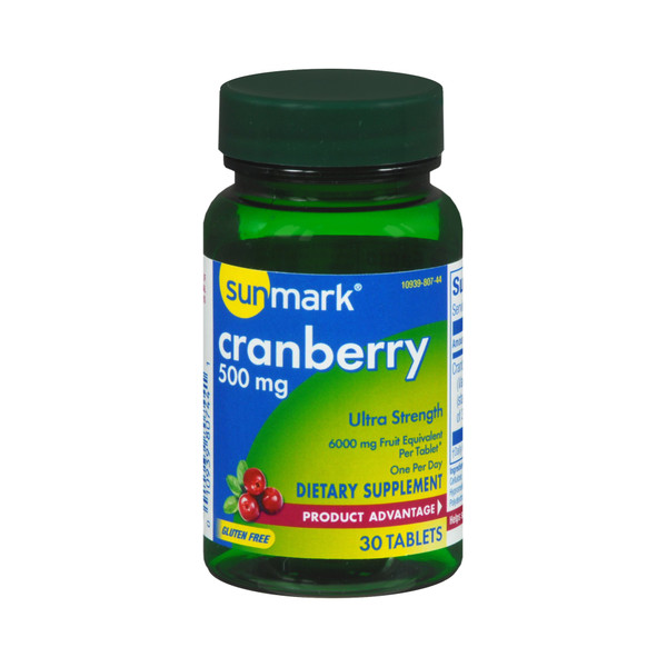 sunmark® Cranberry Extract Dietary Supplement, 36 Tablets per Bottle