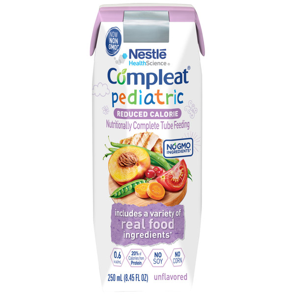 Compleat Pediatric Reduced Calorie Tube Feeding Formula, Ages 1-13 Years, Ready to Use, 8.45 oz