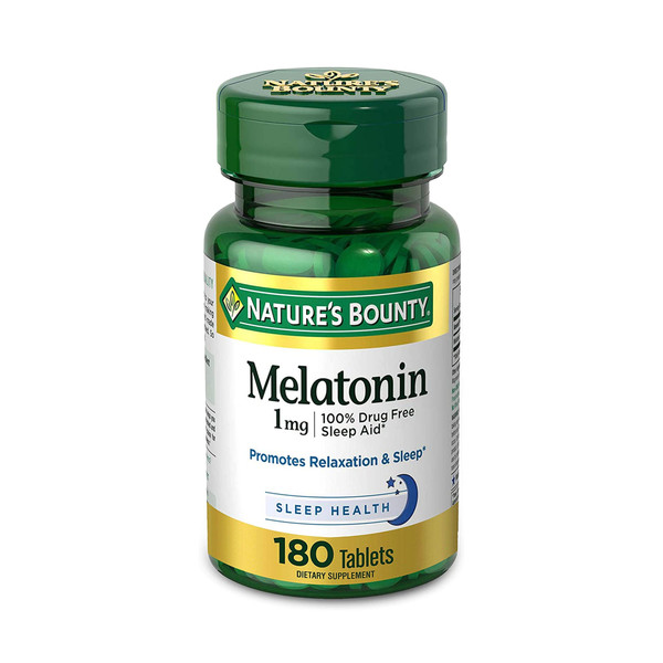 Nature's Bounty® Melatonin Natural Sleep Aid, 180 Tablets per Bottle