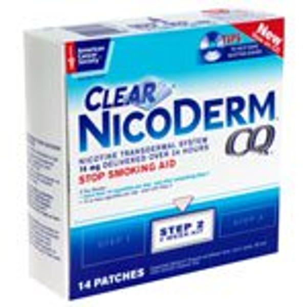 Nicoderm CQ® Stop Smoking Aid, 14 mg Strength, 14 Transdermal Patches per Box