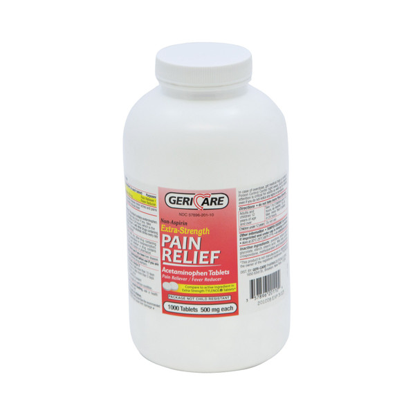 Geri-Care® Acetaminophen Pain Relief, 1000 Tablets per Bottle