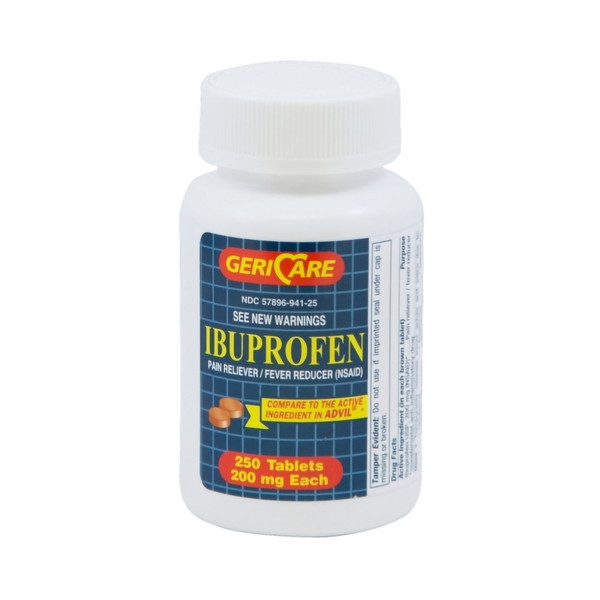 Geri-Care® Ibuprofen Pain Relief, 250 Tablets per Bottle