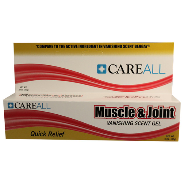 Topical Pain Relief CareAll® Muscle and Joint 2.5% Strength Menthol Topical Gel 3 oz.