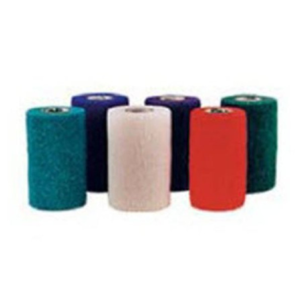 Co-Flex® NL Cohesive Bandage, 3 Inch x 5 Yard, Teal / Blue / White / Purple / Red / Green